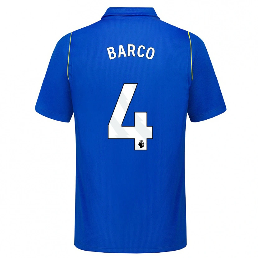 Danxen Dames Valentín Barco #4 Blauw Geel Thuisshirt Thuistenue 2026/27 T-Shirt