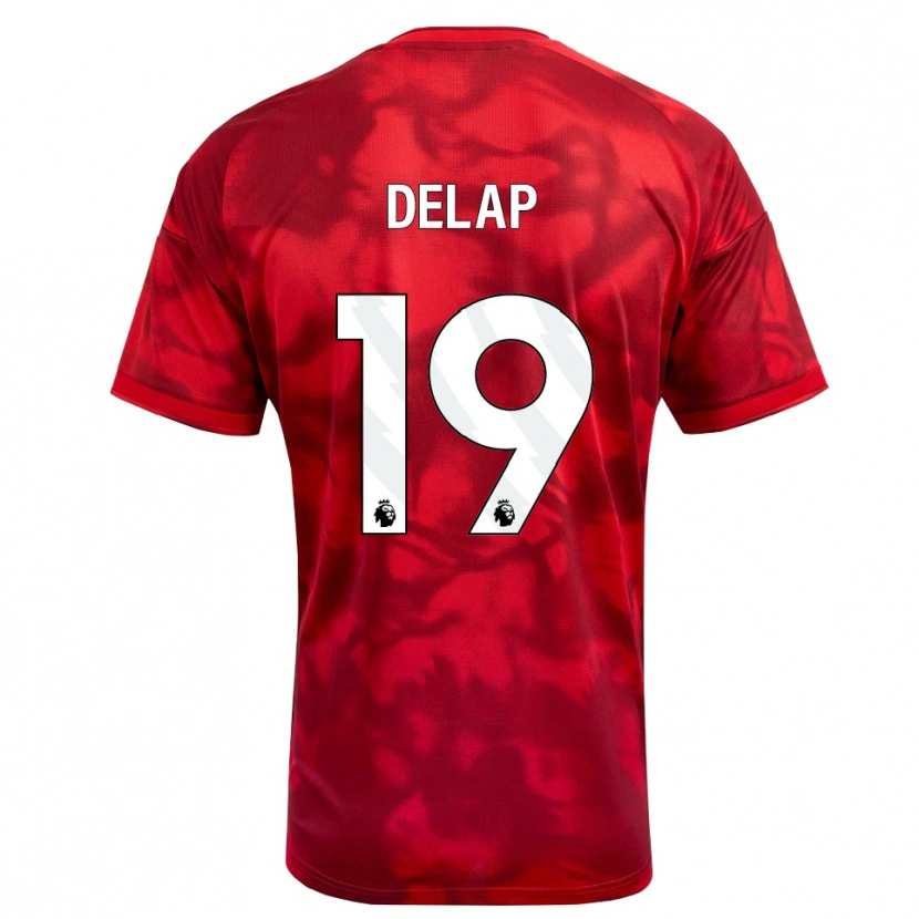 Danxen Dames Liam Delap #19 Krimson Wit Thuisshirt Thuistenue 2026/27 T-Shirt