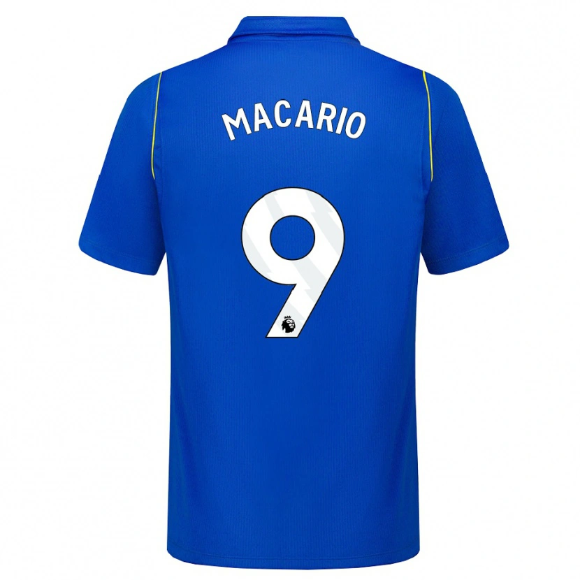 Danxen Dames Catarina Macario #9 Blauw Geel Thuisshirt Thuistenue 2026/27 T-Shirt