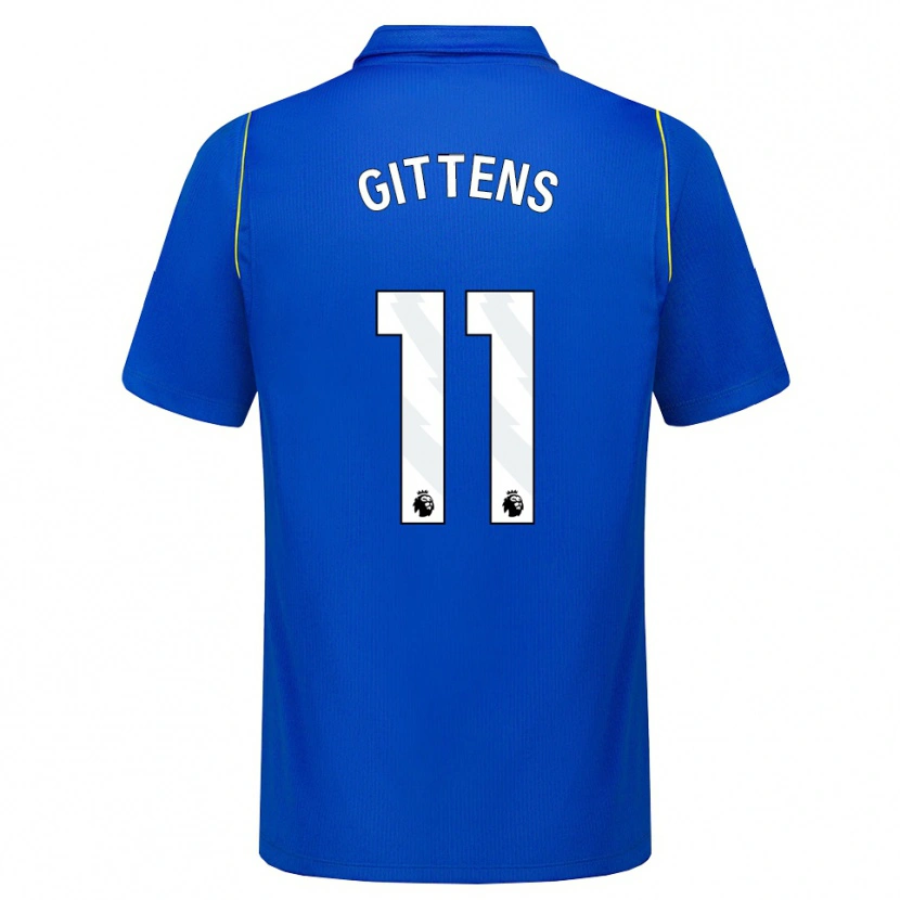 Danxen Dames Jamie Gittens #11 Blauw Geel Thuisshirt Thuistenue 2026/27 T-Shirt