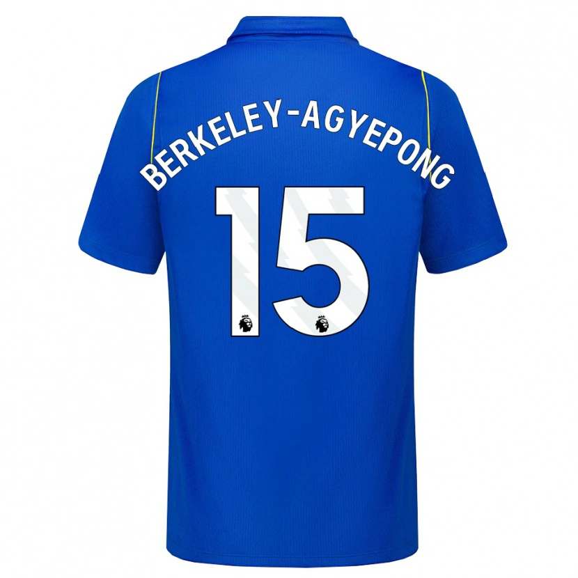 Danxen Dames Jeremiah Berkeley-Agyepong #15 Blauw Geel Thuisshirt Thuistenue 2026/27 T-Shirt