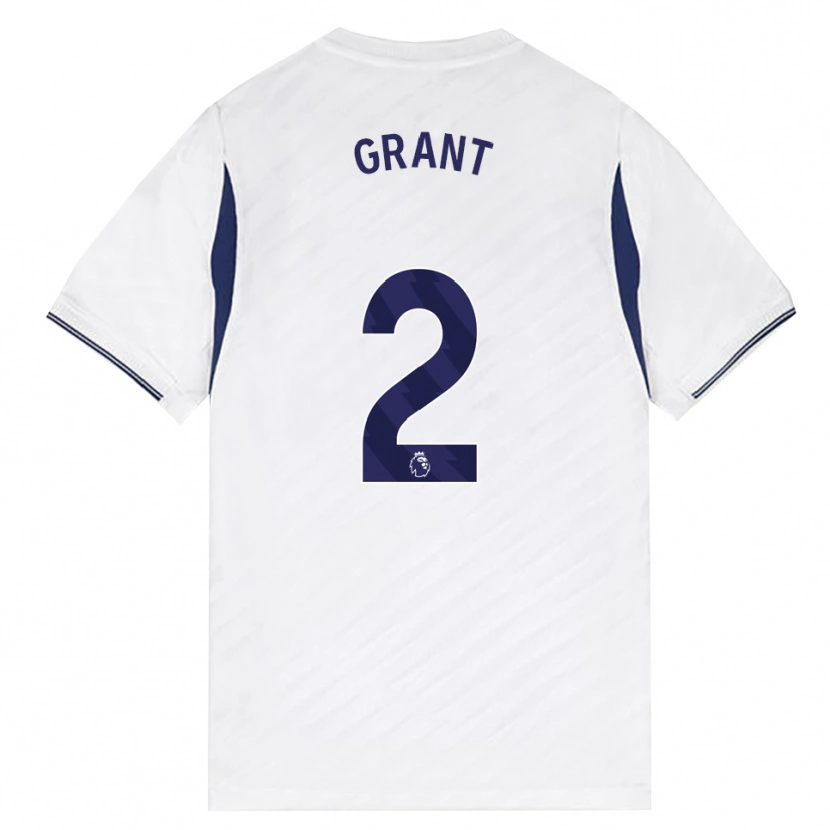 Danxen Dames Charlotte Grant #2 Wit Rood Paars Thuisshirt Thuistenue 2026/27 T-Shirt