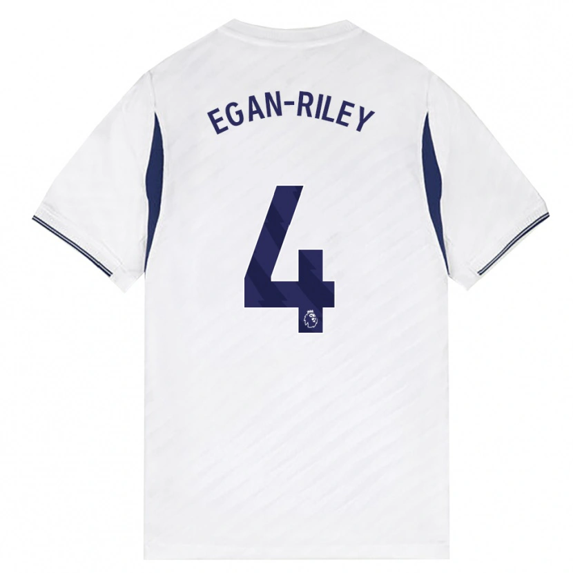 Danxen Dames Roman Egan-Riley #4 Wit Rood Paars Thuisshirt Thuistenue 2026/27 T-Shirt