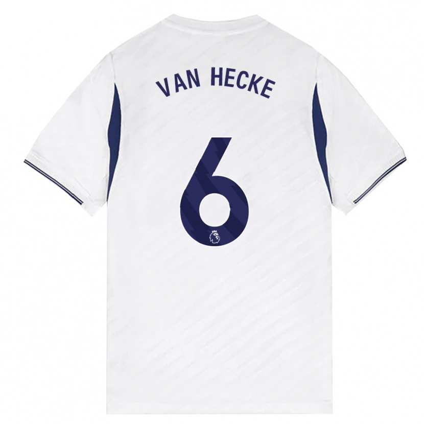 Danxen Dames Jan Paul Van Hecke #6 Wit Rood Paars Thuisshirt Thuistenue 2026/27 T-Shirt