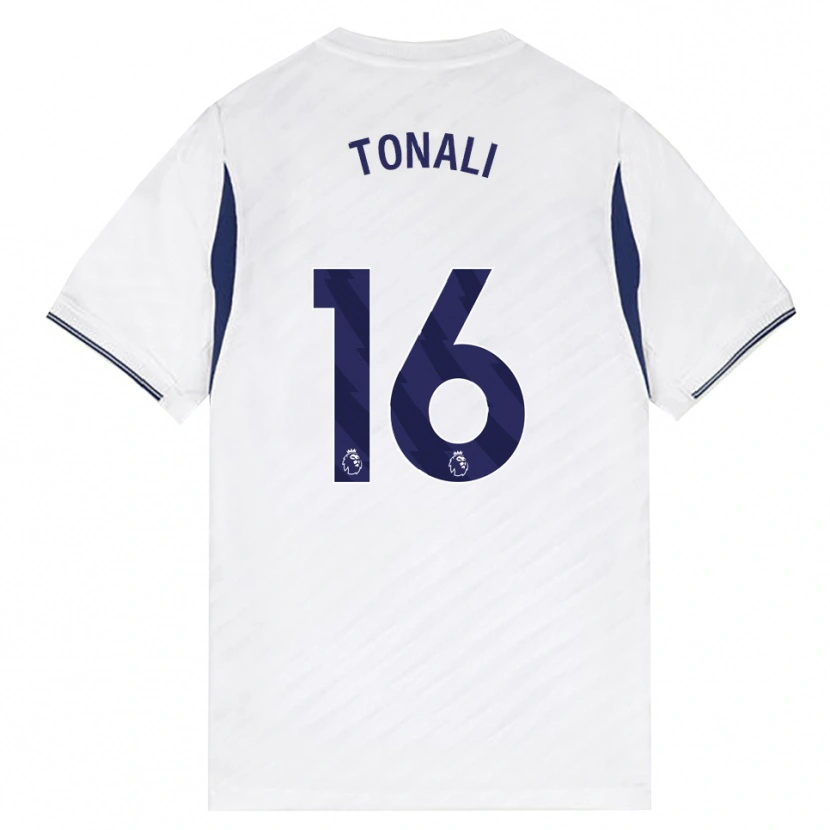 Danxen Dames Sandro Tonali #16 Wit Rood Paars Thuisshirt Thuistenue 2026/27 T-Shirt