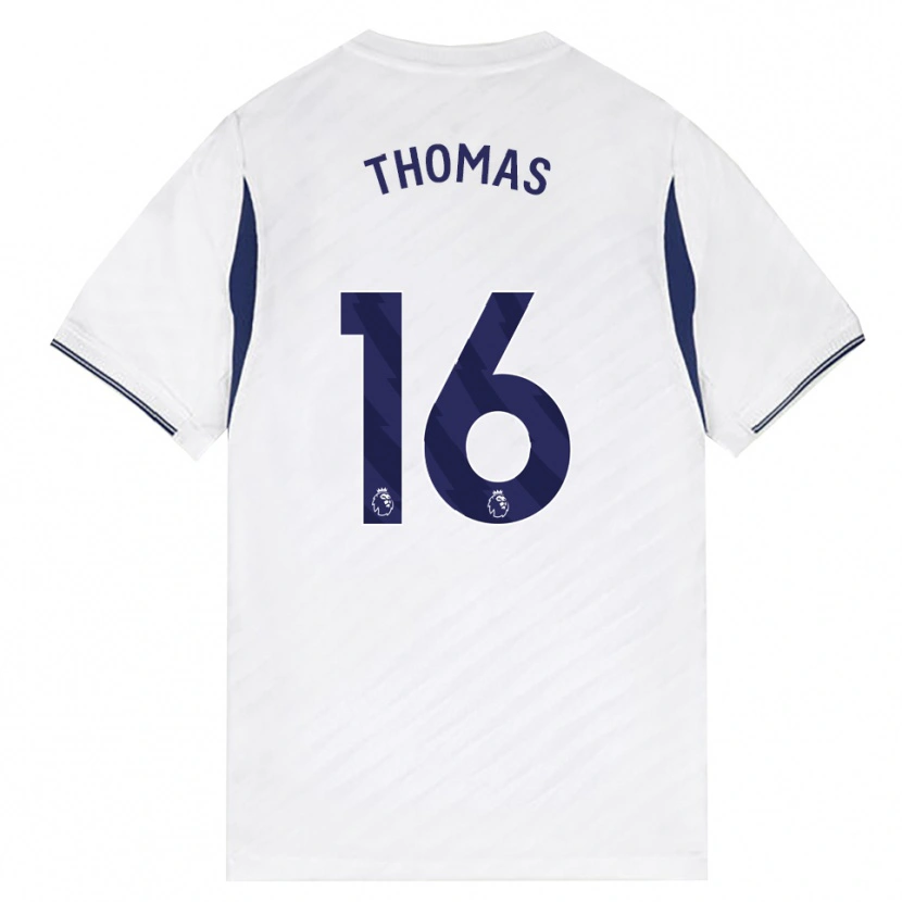 Danxen Dames Cameron Thomas #16 Wit Rood Paars Thuisshirt Thuistenue 2026/27 T-Shirt