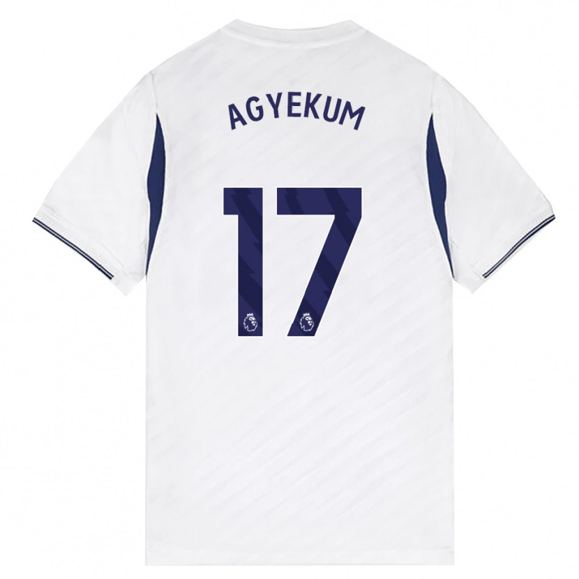 Danxen Dames Ezra Agyekum #17 Wit Rood Paars Thuisshirt Thuistenue 2026/27 T-Shirt