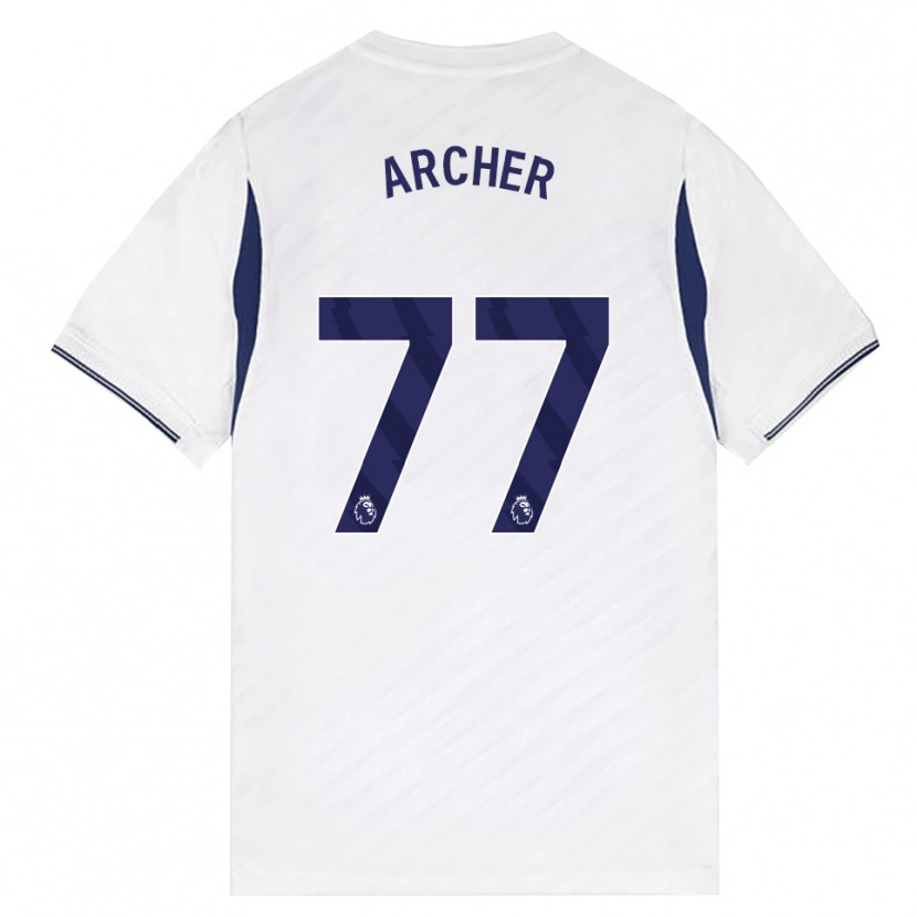 Danxen Dames Samual Archer #77 Wit Rood Paars Thuisshirt Thuistenue 2026/27 T-Shirt