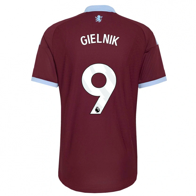 Danxen Dames Emily Gielnik #9 Korenbloemblauw Bordeaux Thuisshirt Thuistenue 2026/27 T-Shirt