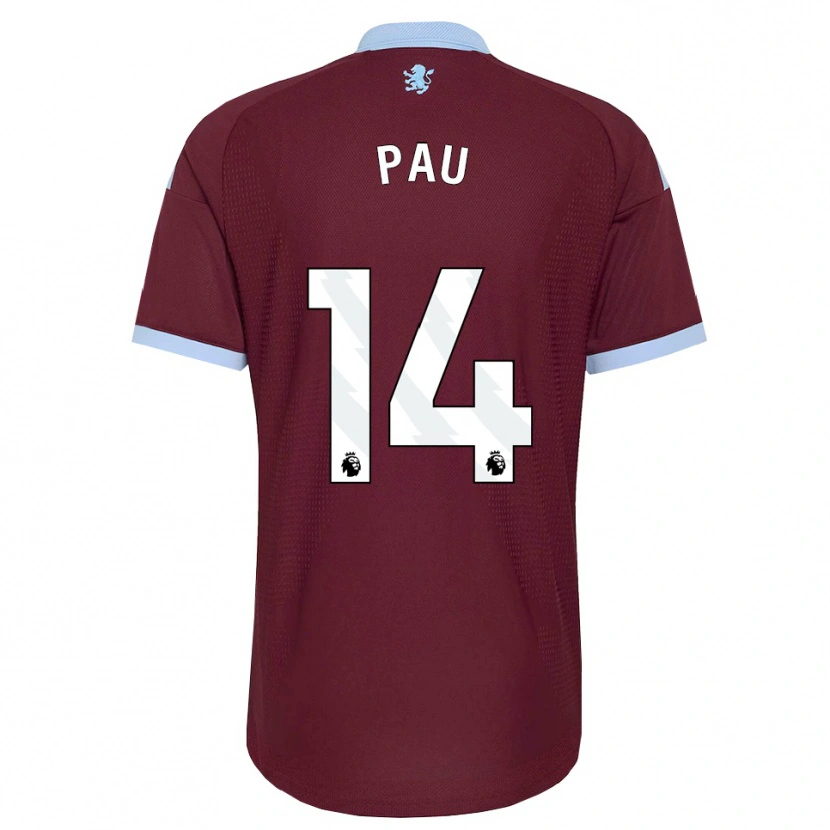 Danxen Dames Pau Torres #14 Korenbloemblauw Bordeaux Thuisshirt Thuistenue 2026/27 T-Shirt