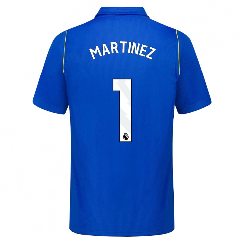 Danxen Dames Emiliano Martínez #1 Blauw Geel Thuisshirt Thuistenue 2026/27 T-Shirt