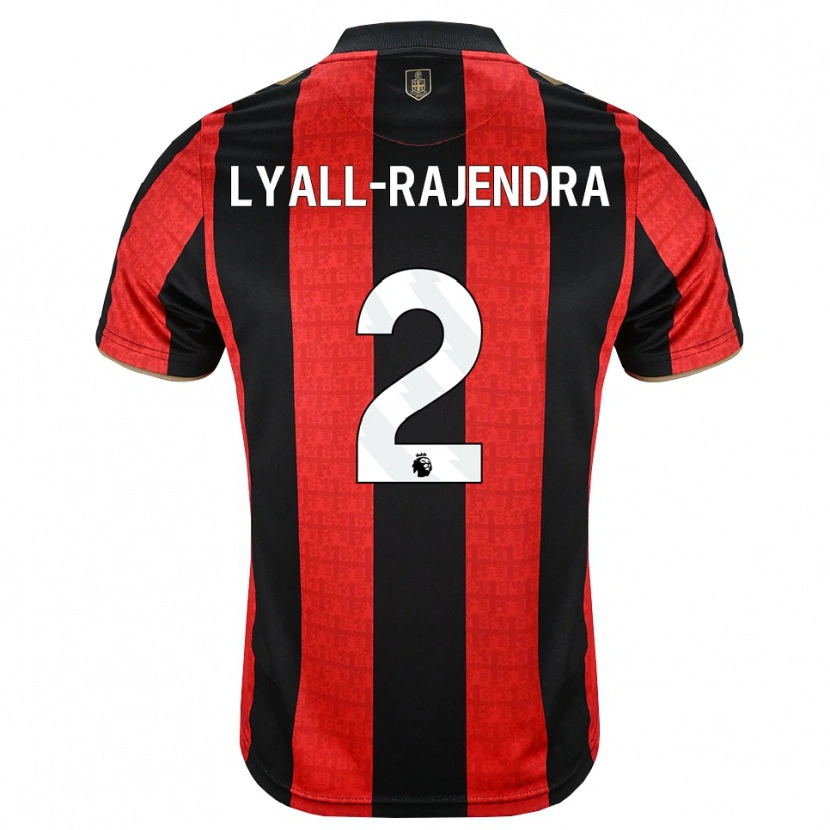 Danxen Dames Max Lyall-Rajendra #2 Goudgeel Rood Zwart Thuisshirt Thuistenue 2026/27 T-Shirt