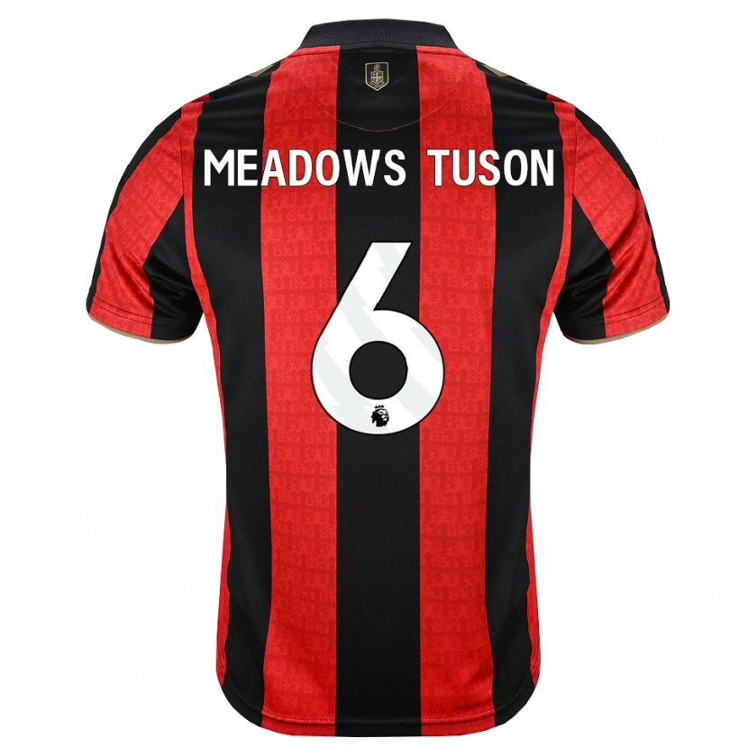 Danxen Dames Freya Meadows Tuson #6 Goudgeel Rood Zwart Thuisshirt Thuistenue 2026/27 T-Shirt