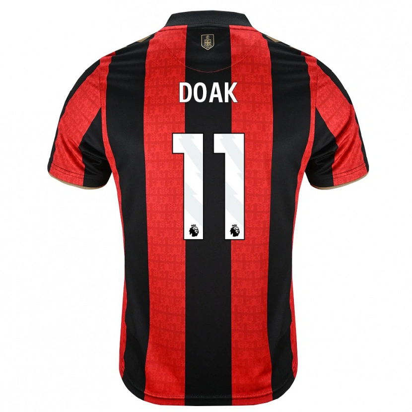 Danxen Dames Ben Gannon-Doak #11 Goudgeel Rood Zwart Thuisshirt Thuistenue 2026/27 T-Shirt