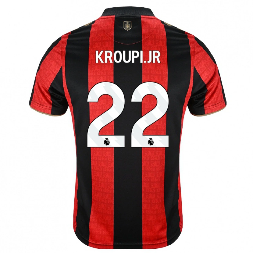 Danxen Dames Junior Kroupi #22 Goudgeel Rood Zwart Thuisshirt Thuistenue 2026/27 T-Shirt