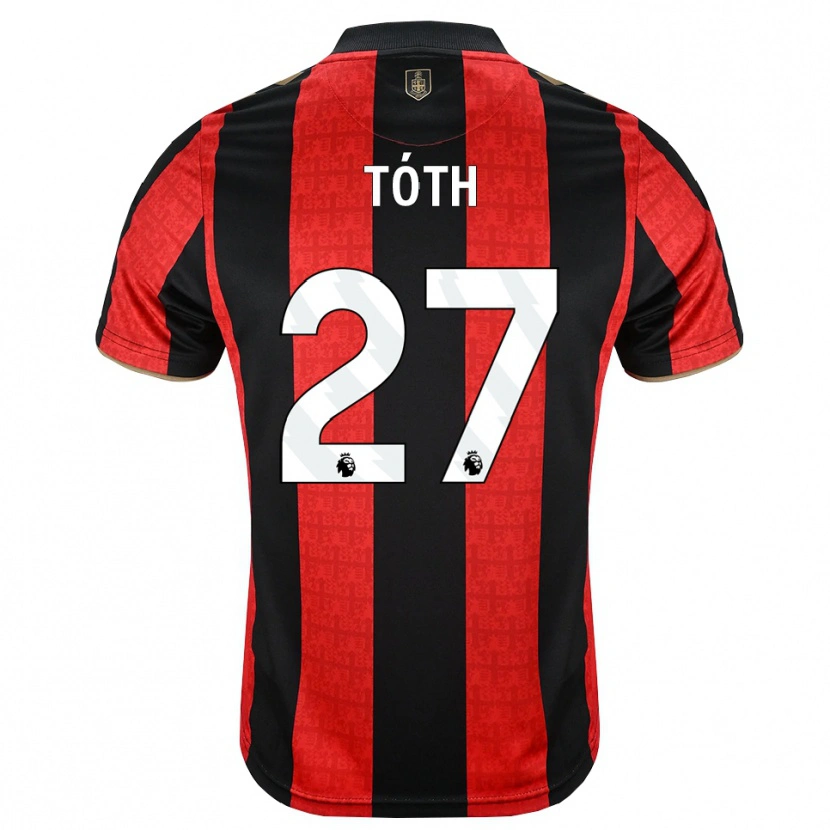 Danxen Dames Alex Tóth #27 Goudgeel Rood Zwart Thuisshirt Thuistenue 2026/27 T-Shirt