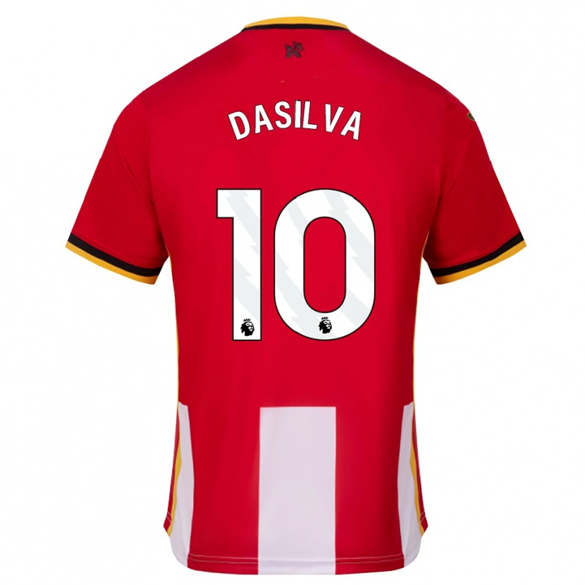 Danxen Dames Josh Dasilva #10 Geel Zwart Rood Thuisshirt Thuistenue 2026/27 T-Shirt
