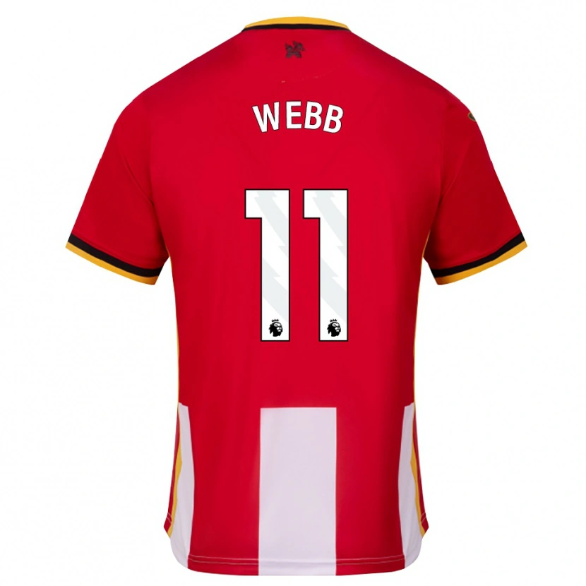 Danxen Dames Chloe Webb #11 Geel Zwart Rood Thuisshirt Thuistenue 2026/27 T-Shirt