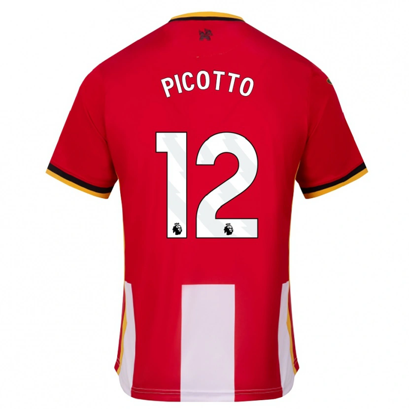 Danxen Dames Luca Picotto #12 Geel Zwart Rood Thuisshirt Thuistenue 2026/27 T-Shirt