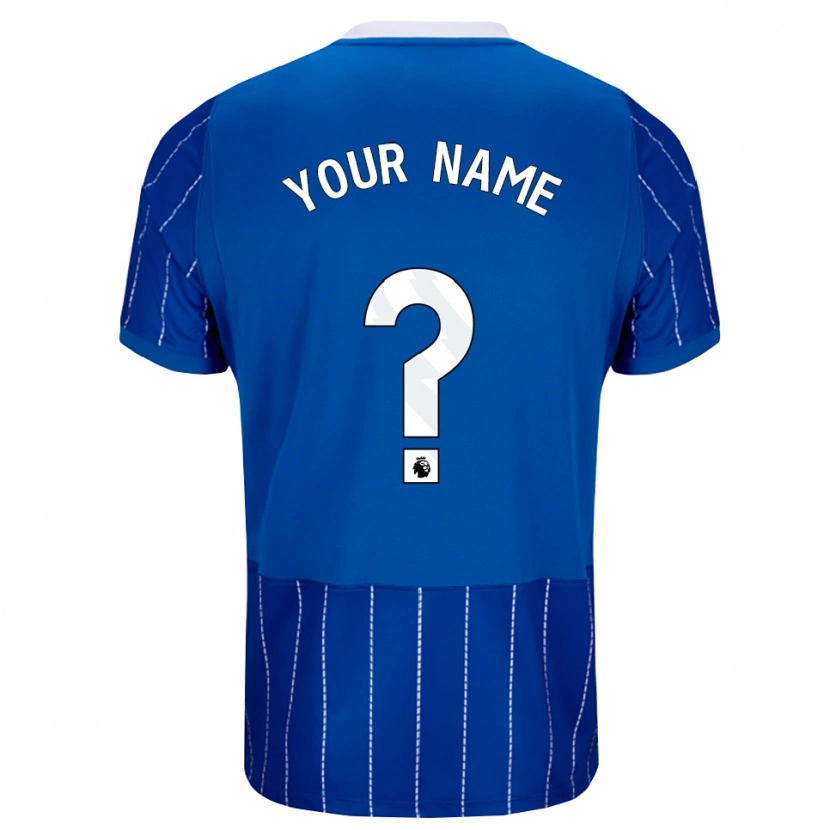 Danxen Dames Uw Naam #0 Mediumblauw Wit Thuisshirt Thuistenue 2026/27 T-Shirt