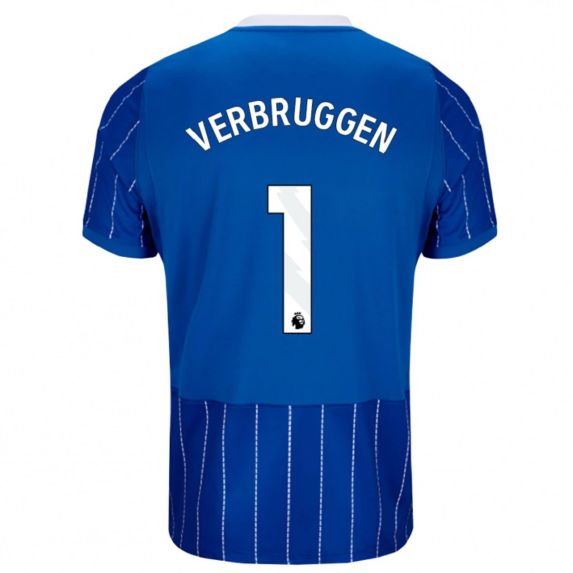 Danxen Dames Bart Verbruggen #1 Mediumblauw Wit Thuisshirt Thuistenue 2026/27 T-Shirt