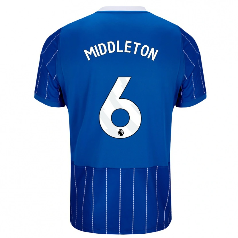 Danxen Dames Jesse Middleton #6 Mediumblauw Wit Thuisshirt Thuistenue 2026/27 T-Shirt