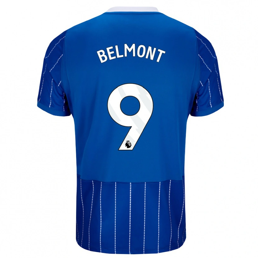 Danxen Dames Joe Belmont #9 Mediumblauw Wit Thuisshirt Thuistenue 2026/27 T-Shirt