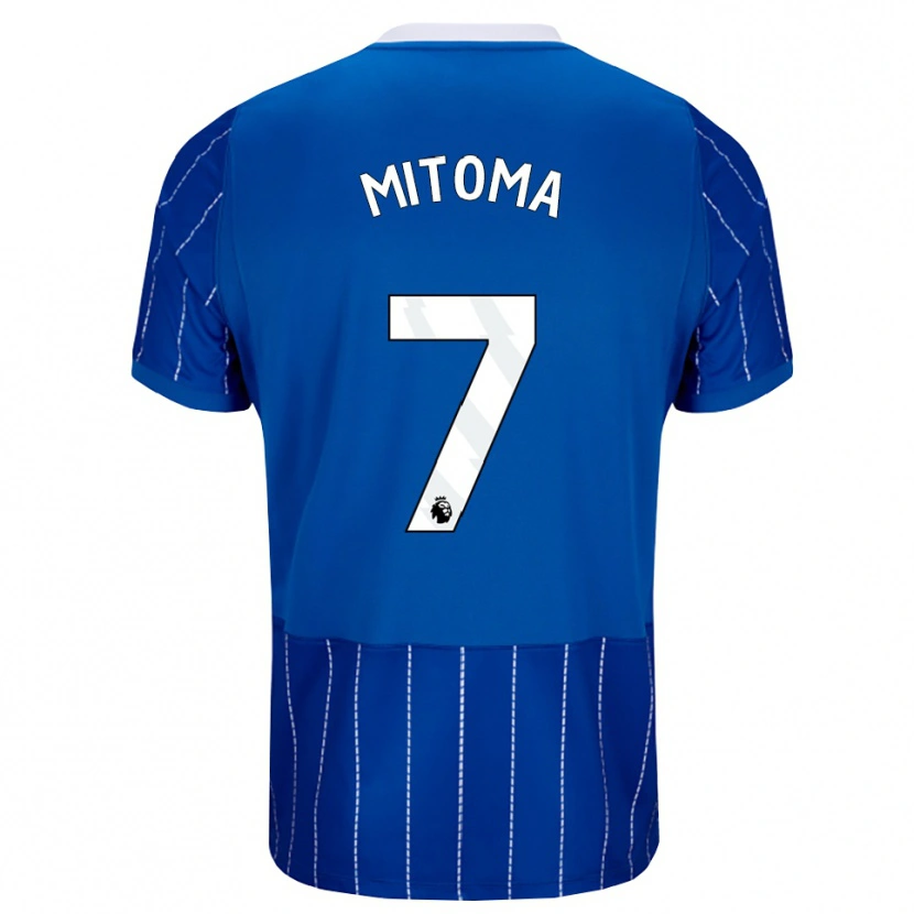 Danxen Dames Kaoru Mitoma #7 Mediumblauw Wit Thuisshirt Thuistenue 2026/27 T-Shirt