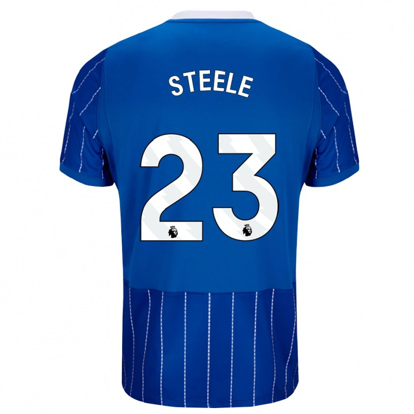 Danxen Dames Jason Steele #23 Mediumblauw Wit Thuisshirt Thuistenue 2026/27 T-Shirt
