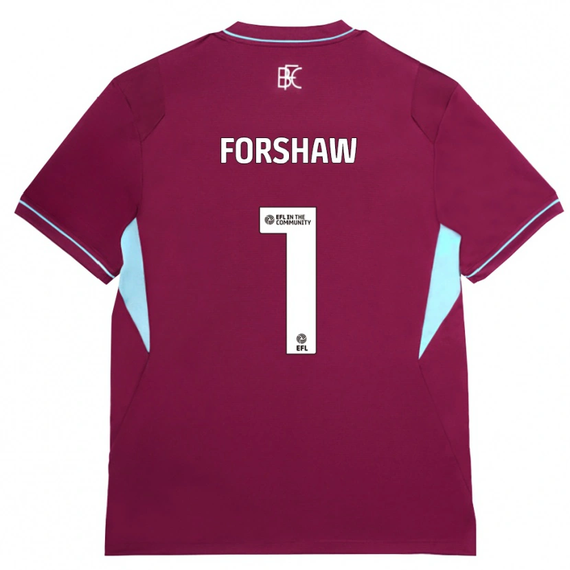 Danxen Dames Lewis Forshaw #1 Bordeaux Groen Thuisshirt Thuistenue 2026/27 T-Shirt