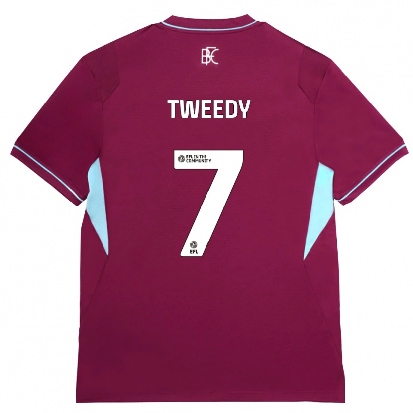 Danxen Dames Tom Tweedy #7 Bordeaux Groen Thuisshirt Thuistenue 2026/27 T-Shirt