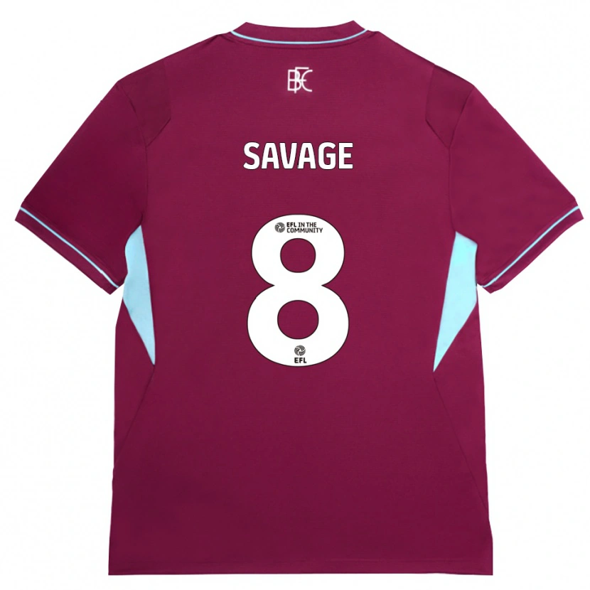 Danxen Dames Troy Savage #8 Bordeaux Groen Thuisshirt Thuistenue 2026/27 T-Shirt