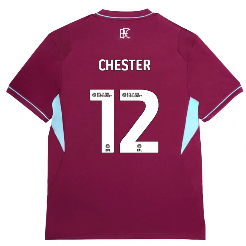 Danxen Dames Felix Chester #12 Bordeaux Groen Thuisshirt Thuistenue 2026/27 T-Shirt
