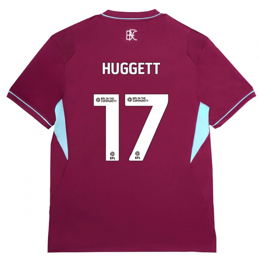 Danxen Dames Aiden Huggett #17 Bordeaux Groen Thuisshirt Thuistenue 2026/27 T-Shirt