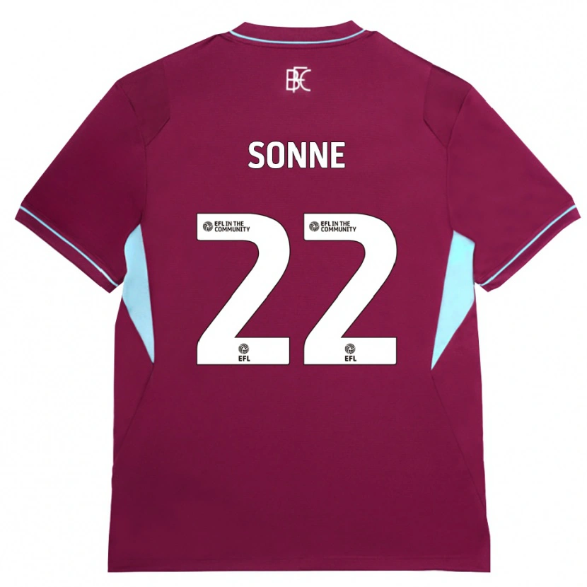 Danxen Dames Oliver Sonne #22 Bordeaux Groen Thuisshirt Thuistenue 2026/27 T-Shirt