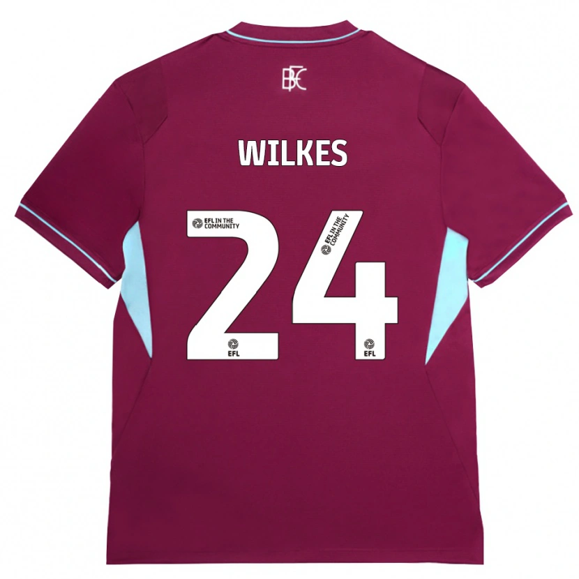 Danxen Dames Tilly Wilkes #24 Bordeaux Groen Thuisshirt Thuistenue 2026/27 T-Shirt