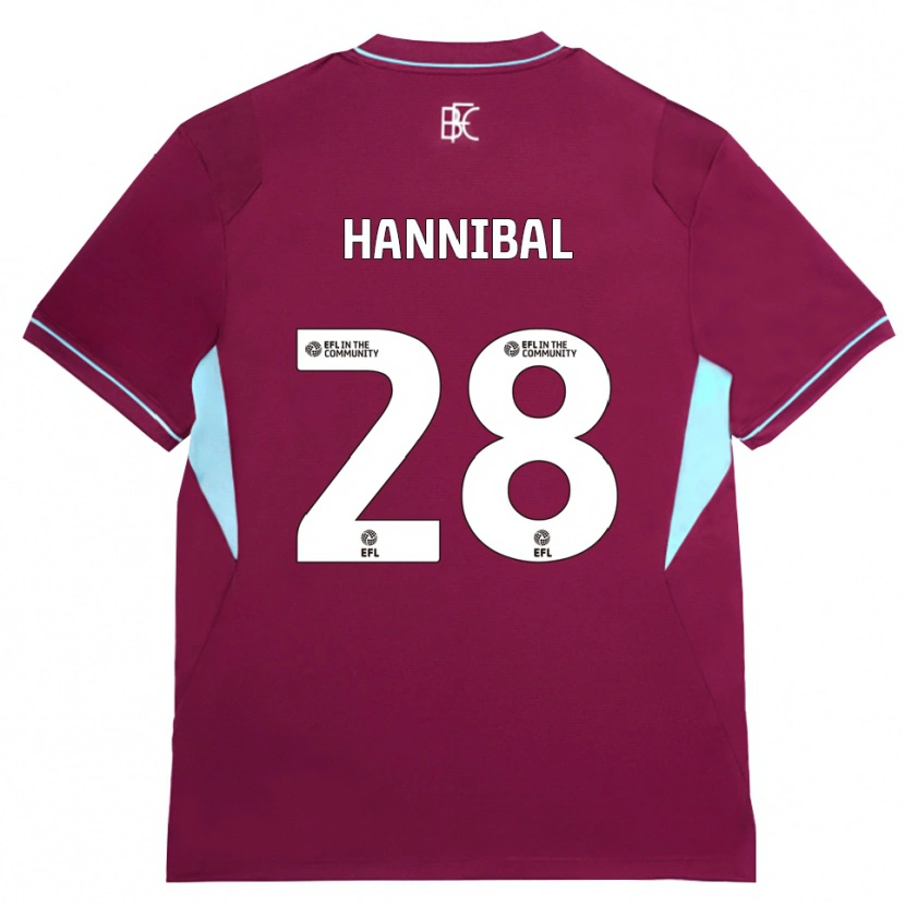 Danxen Dames Hannibal Mejbri #28 Bordeaux Groen Thuisshirt Thuistenue 2026/27 T-Shirt