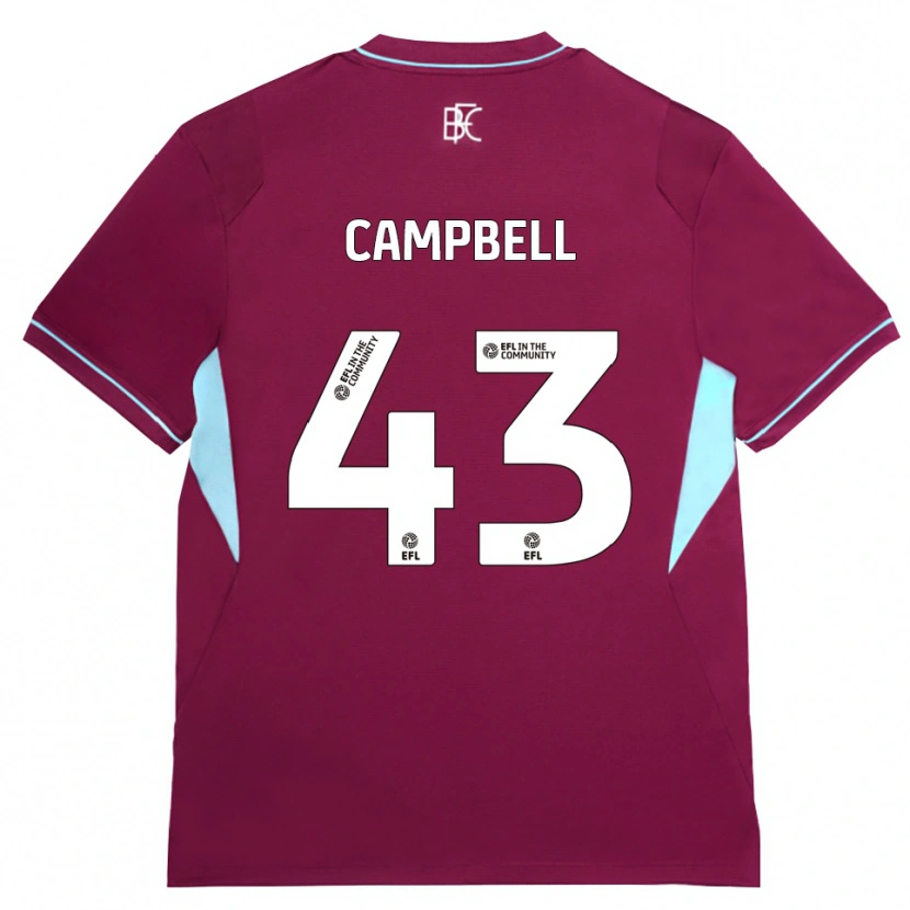 Danxen Dames Murray Campbell #43 Bordeaux Groen Thuisshirt Thuistenue 2026/27 T-Shirt