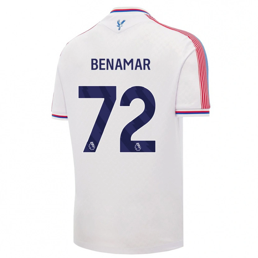 Danxen Dames Dean Benamar #72 Wit Rood Blauw Thuisshirt Thuistenue 2026/27 T-Shirt