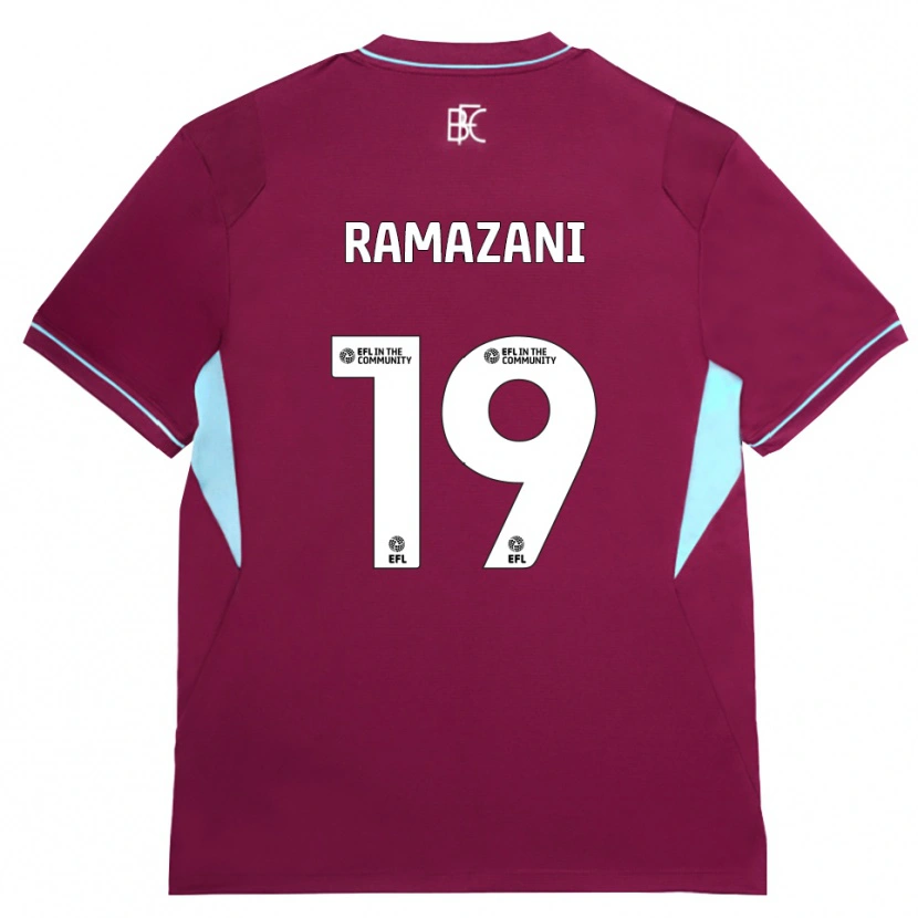 Danxen Dames Largie Ramazani #19 Bordeaux Groen Thuisshirt Thuistenue 2026/27 T-Shirt