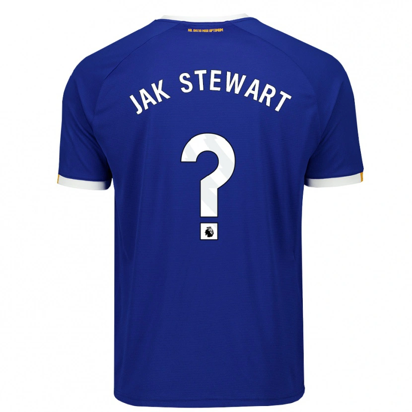 Danxen Dames Jak Stewart #0 Blauw Wit Geel Thuisshirt Thuistenue 2026/27 T-Shirt