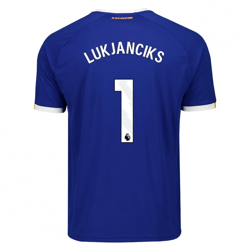 Danxen Dames Douglass Lukjanciks #1 Blauw Wit Geel Thuisshirt Thuistenue 2026/27 T-Shirt