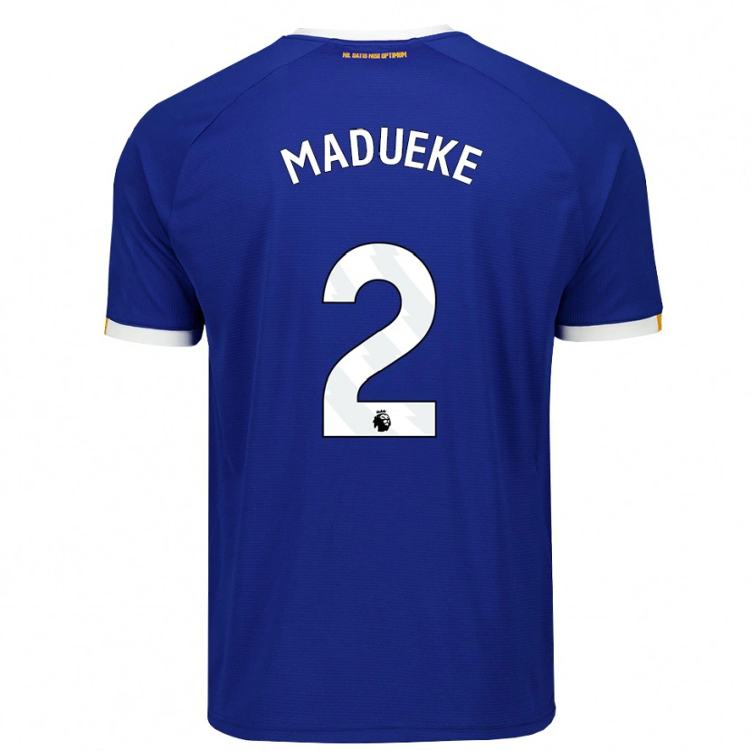 Danxen Dames Divine Madueke #2 Blauw Wit Geel Thuisshirt Thuistenue 2026/27 T-Shirt