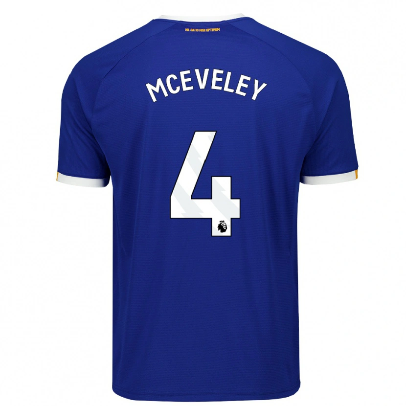 Danxen Dames Harlow Mceveley #4 Blauw Wit Geel Thuisshirt Thuistenue 2026/27 T-Shirt