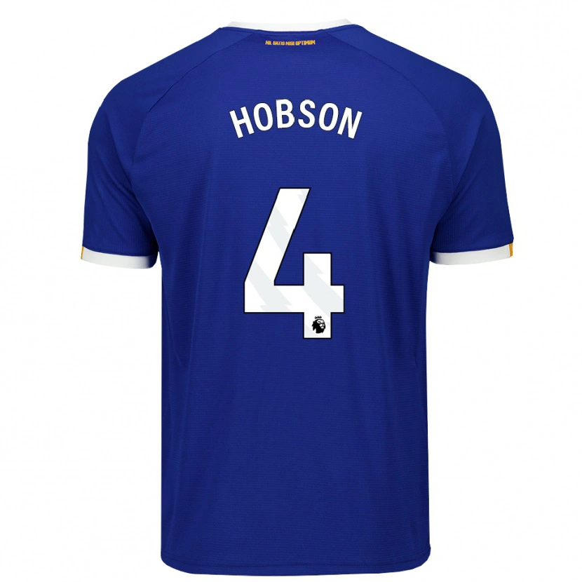 Danxen Dames Issy Hobson #4 Blauw Wit Geel Thuisshirt Thuistenue 2026/27 T-Shirt