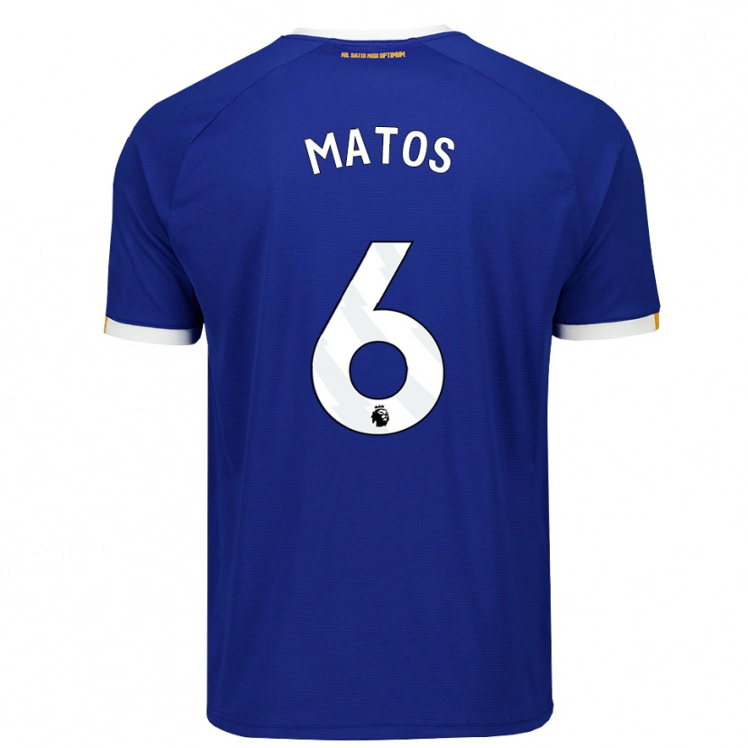Danxen Dames Melvin Matos #6 Blauw Wit Geel Thuisshirt Thuistenue 2026/27 T-Shirt