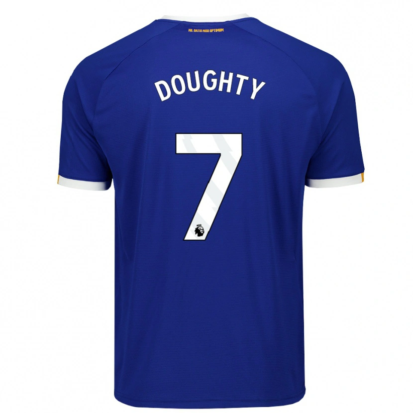 Danxen Dames Jake Doughty #7 Blauw Wit Geel Thuisshirt Thuistenue 2026/27 T-Shirt