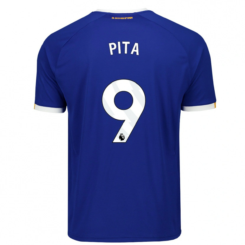 Danxen Dames Shea Pita #9 Blauw Wit Geel Thuisshirt Thuistenue 2026/27 T-Shirt