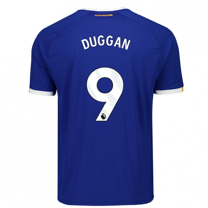 Danxen Dames Toni Duggan #9 Blauw Wit Geel Thuisshirt Thuistenue 2026/27 T-Shirt