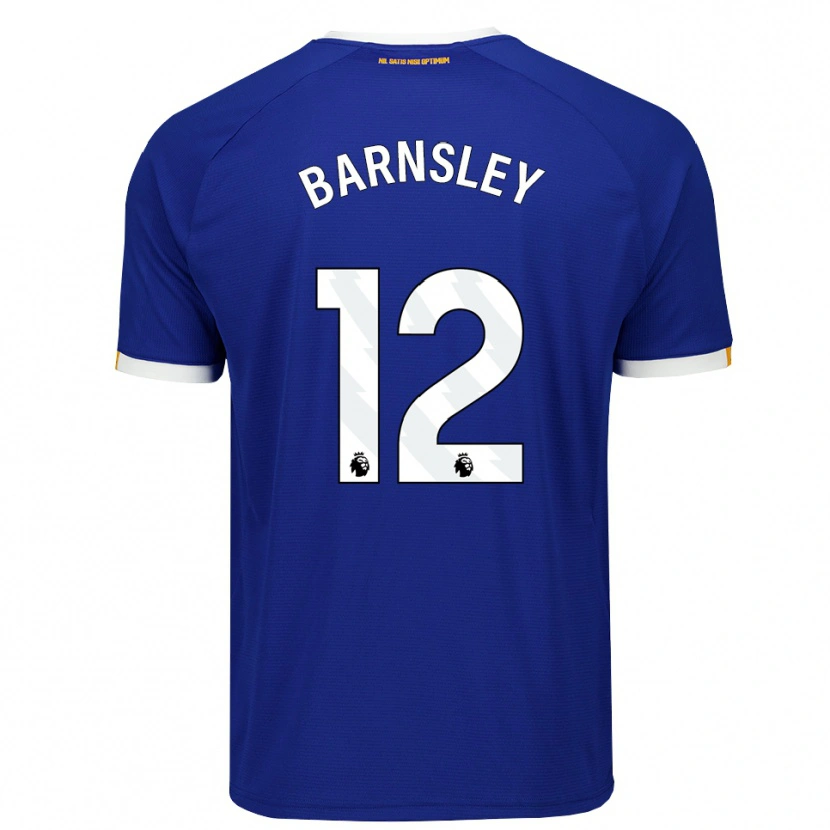 Danxen Dames Fraser Barnsley #12 Blauw Wit Geel Thuisshirt Thuistenue 2026/27 T-Shirt